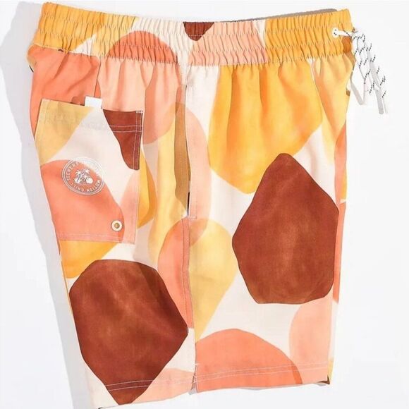 NWT Imperial Motion Board Short Made of Plastic Bottles Swim Trunks Print Bright - Picture 4 of 7